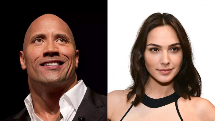 rock and gal gadot new movie