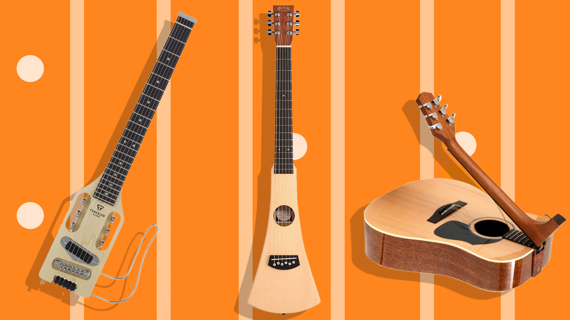 Voyage-Air VAD-06 Folding Acoustic Travel Guitar