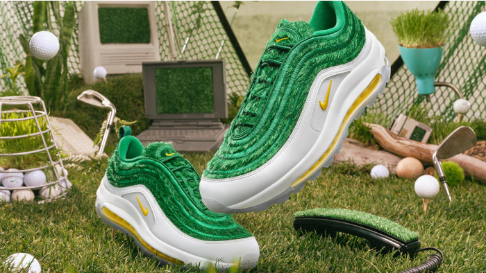 buy Nike Air Max covered in fake grass
