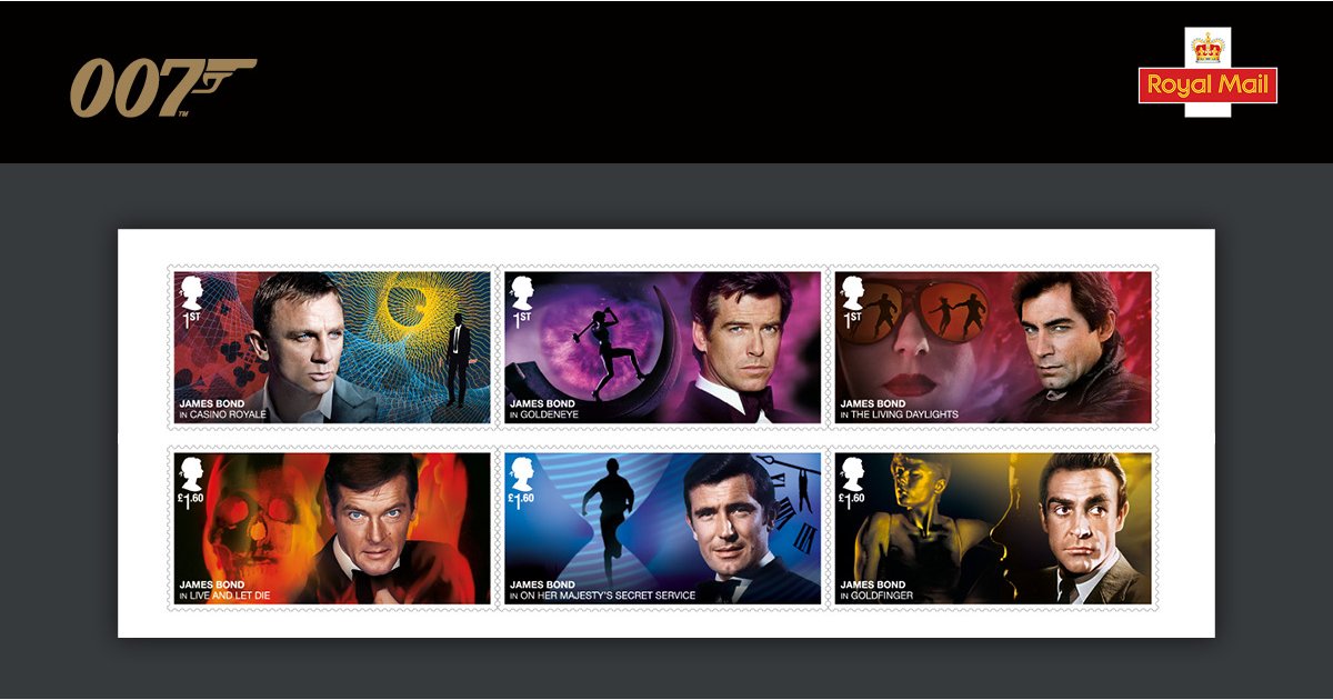 These James Bond stamps have us even more excited for No Time to Die