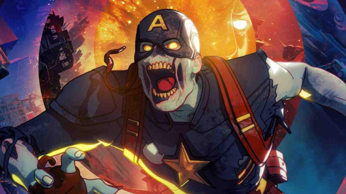 zombie captain america statue